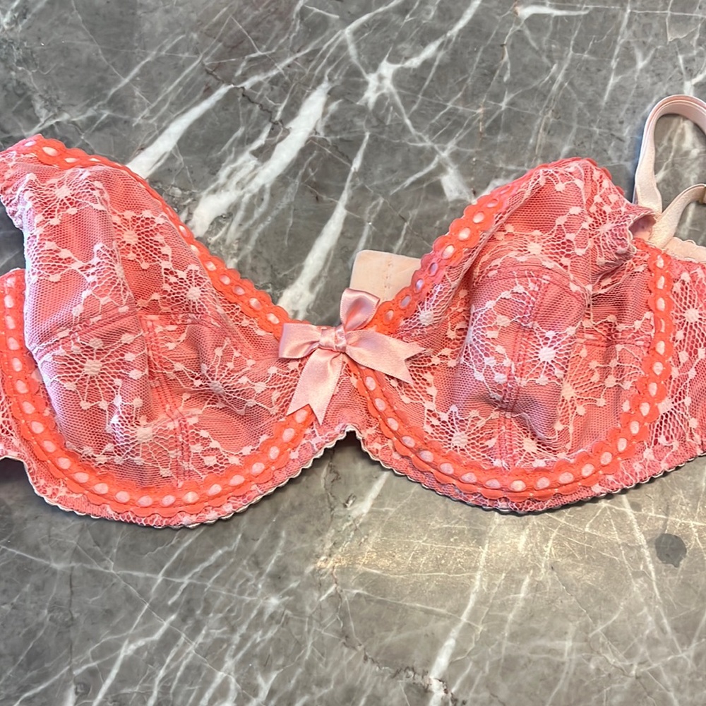 Agent Provocateur Peach lease full coverage bra. 36C